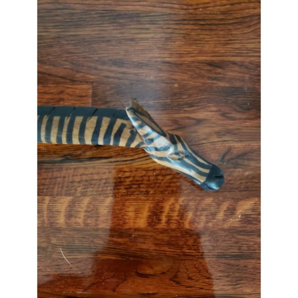 Vintage Giraffe Wooden Spoon Hand Carved Handmade Zoo Animal - Picture 4 of 9